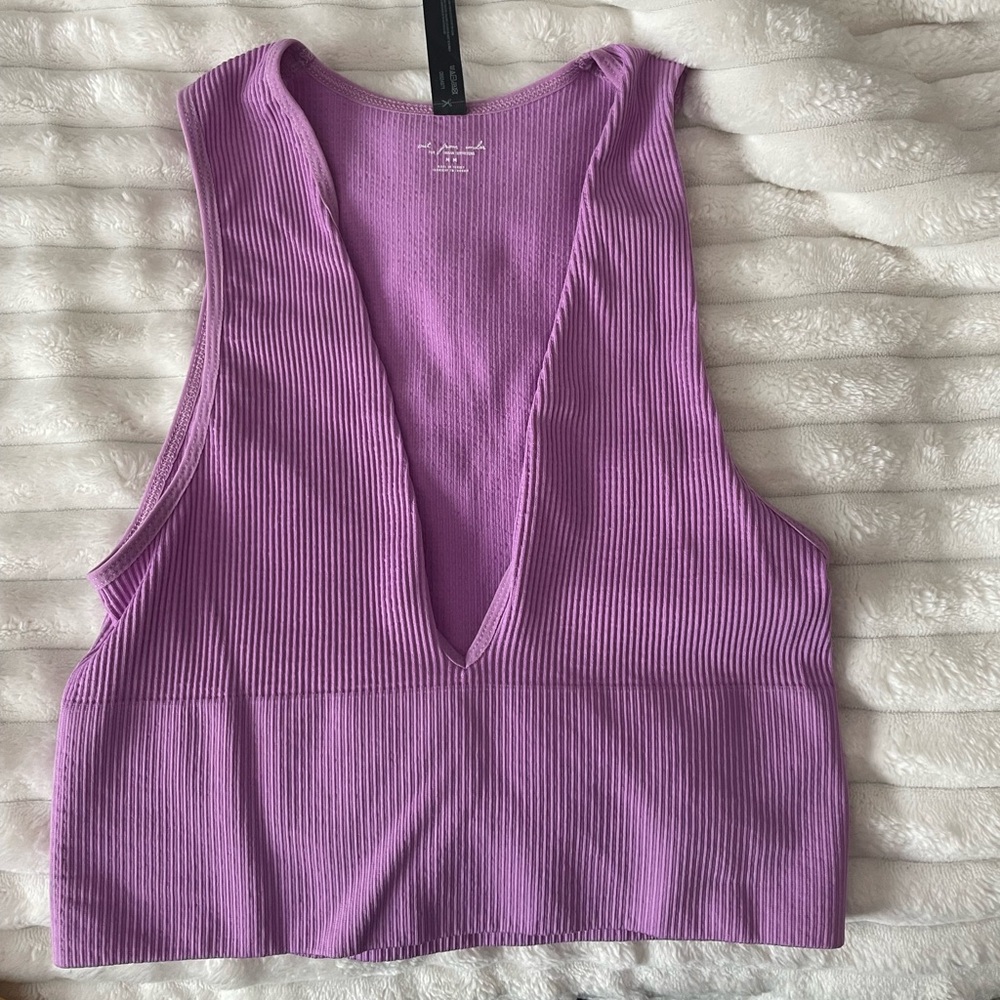 Urban Outfitters out from under Purple Sleeveless Crop Tank Top